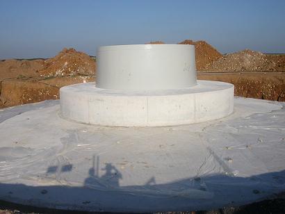 la fondation coul�e en b�ton