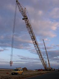 la grue s'�l�ve doucement 